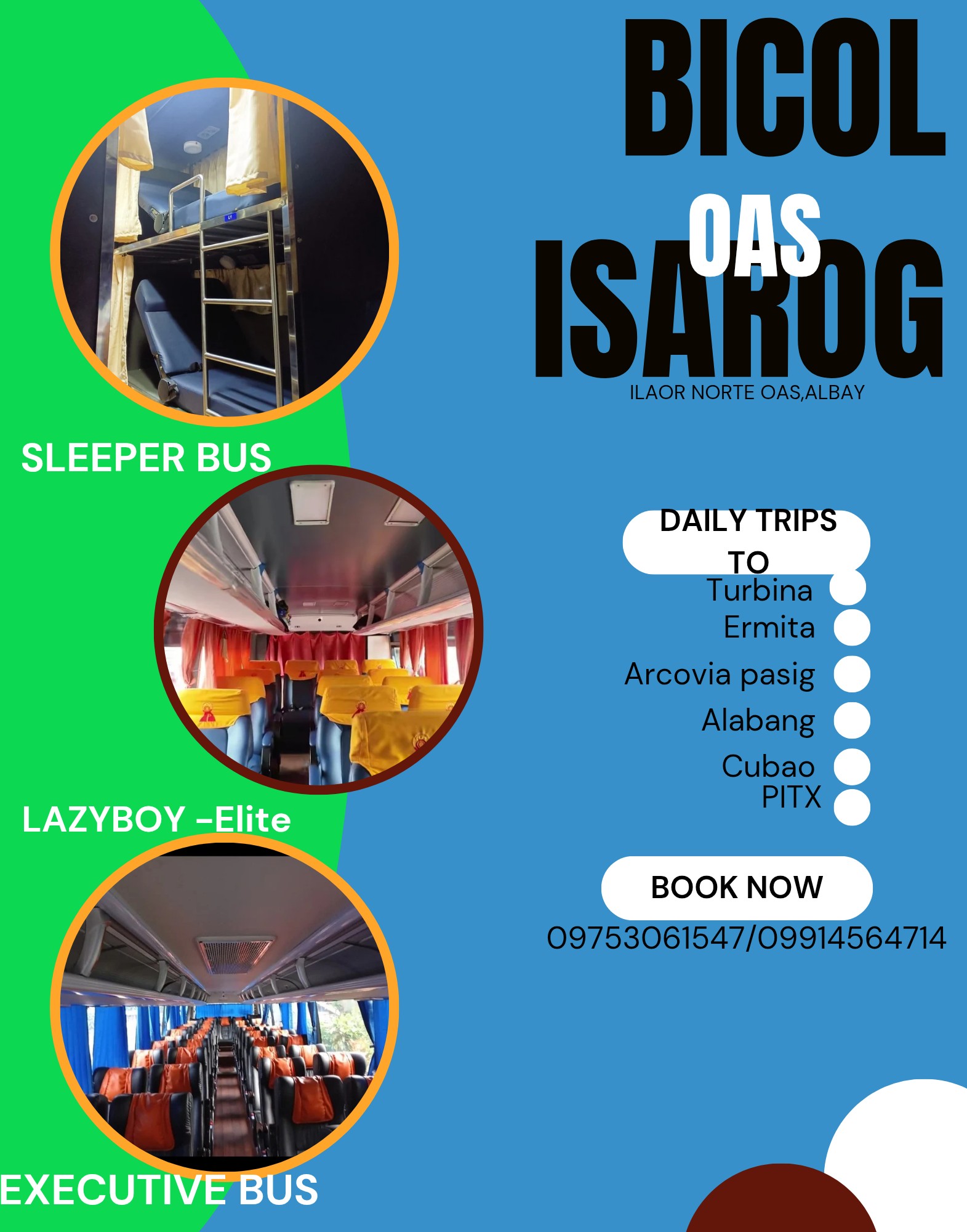 Bicol Isarog Oas Booking Office | Oas