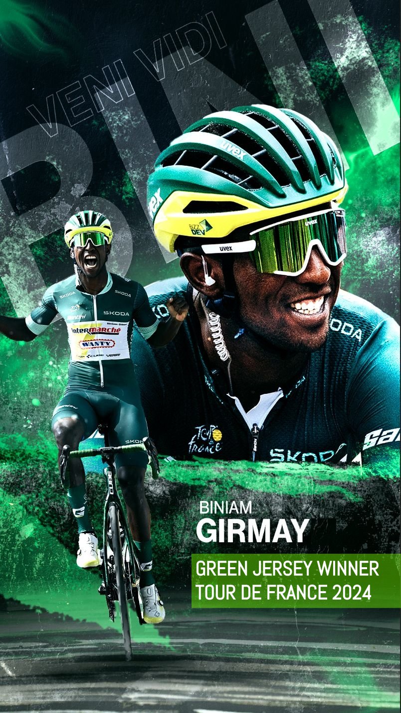 Biniam Girmay Becomes Winner of Green Jersey Classification ...