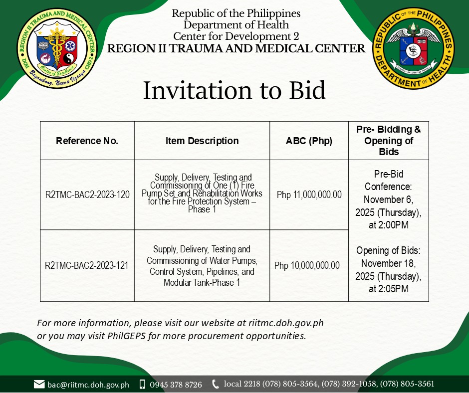 R2TMC - Procurement Section/Bids and Awards Committee | Bayombong