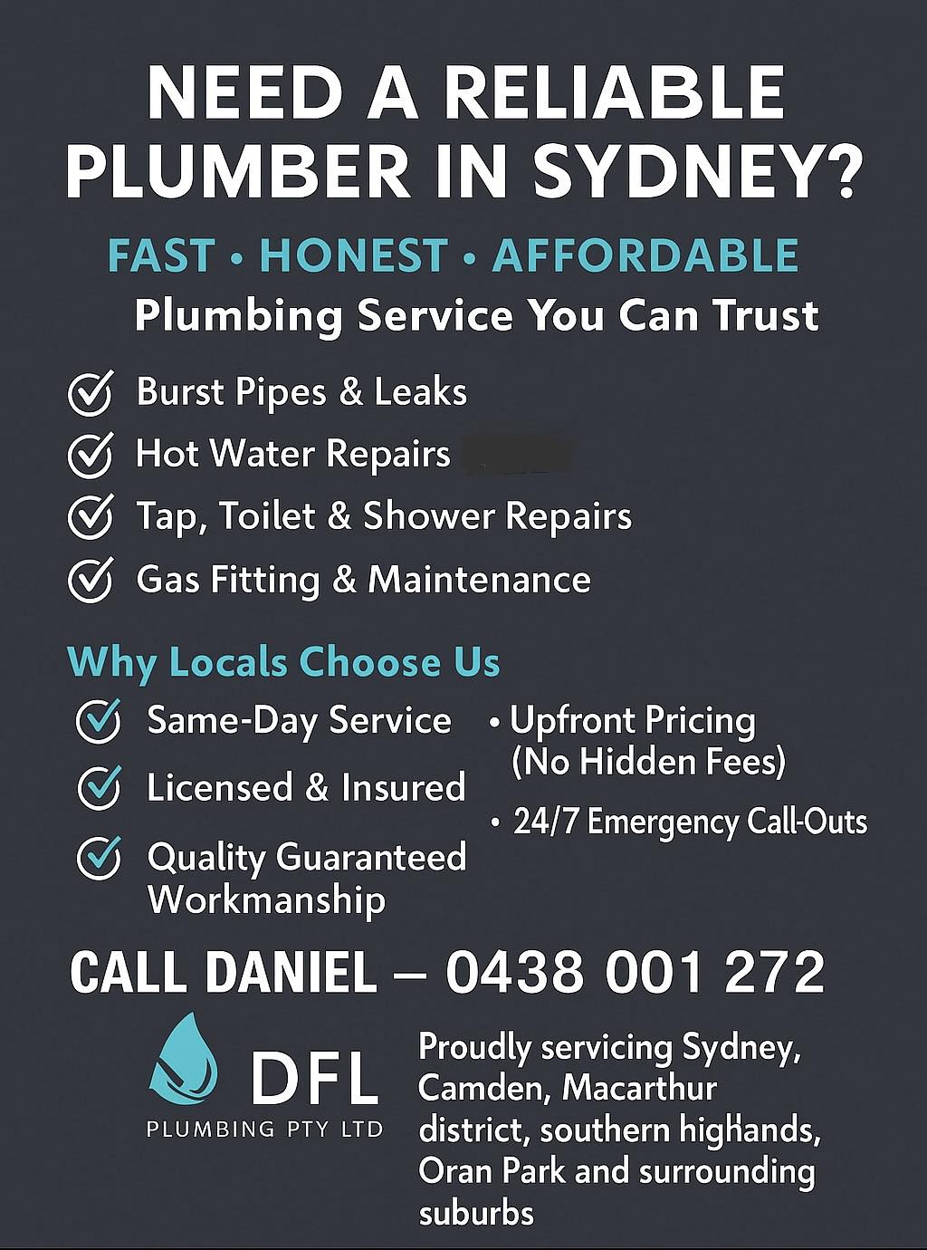 DFL Plumbing Pty Ltd Sydney NSW