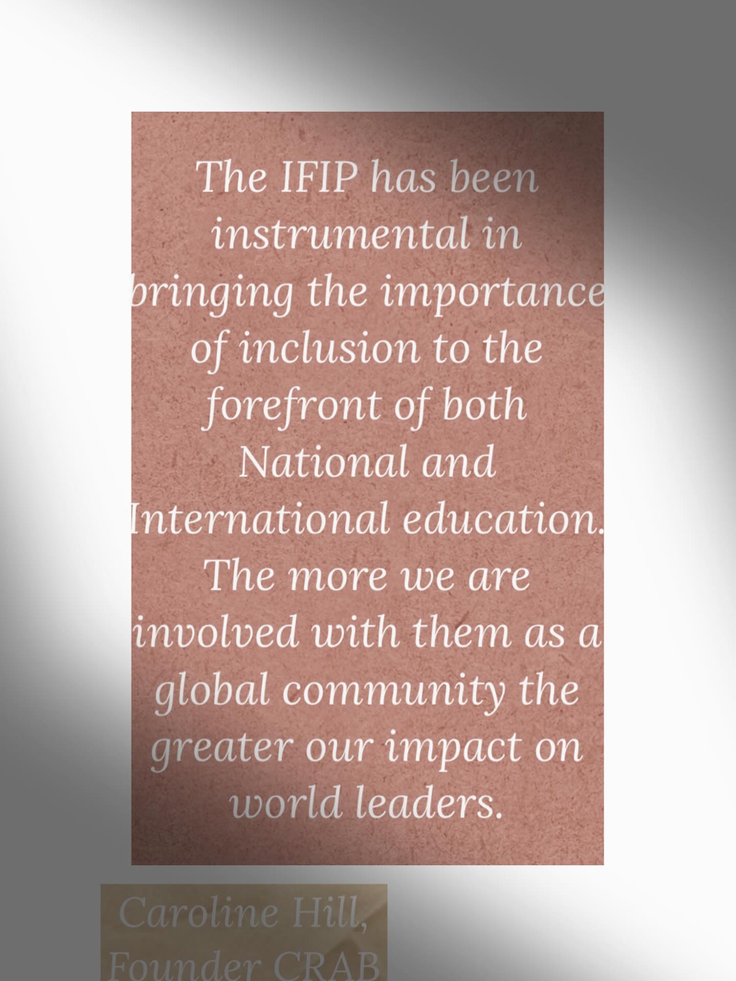 IFIP International Forums of Inclusion Practitioners