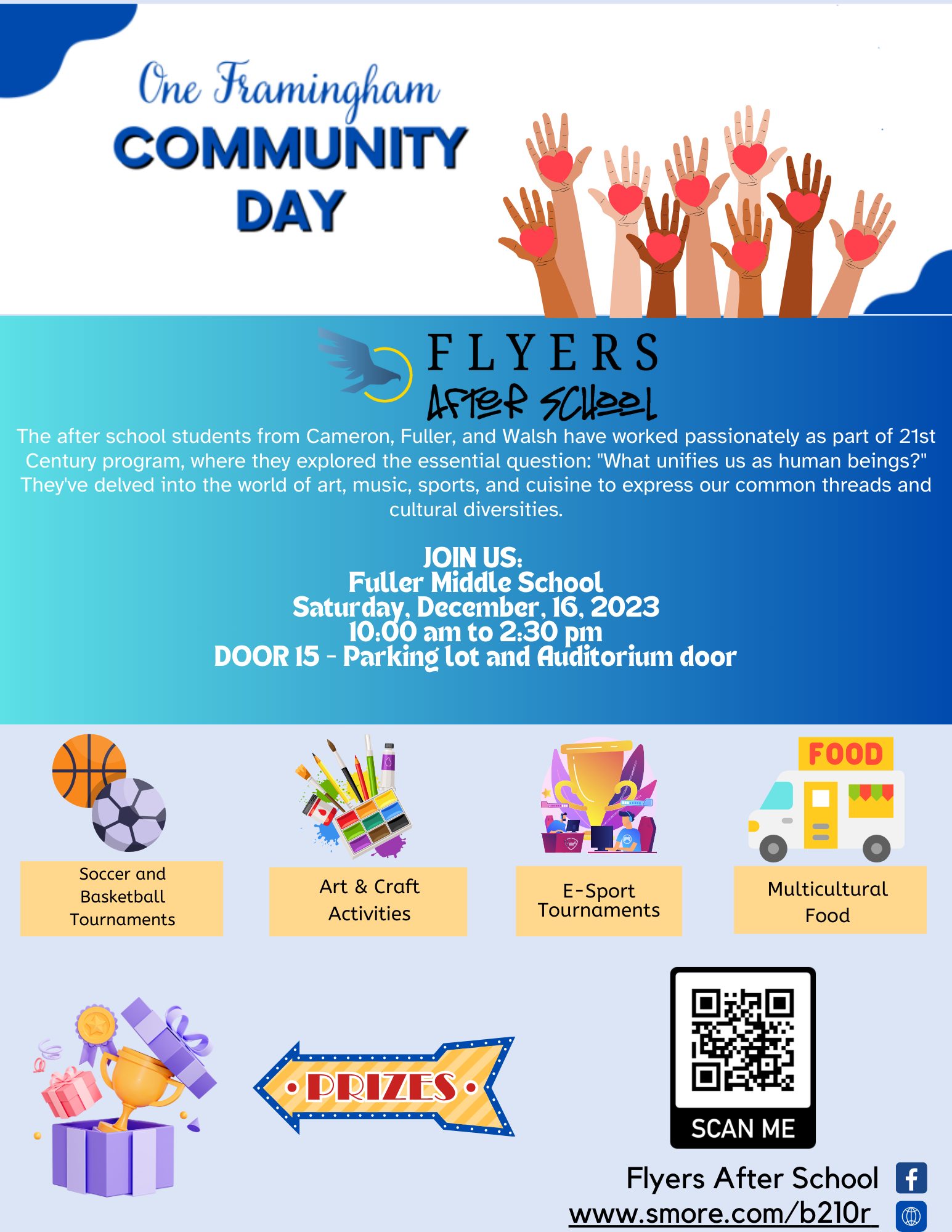 Flyers - ONE FRAMIGHAM - COMMUNITY DAY The after school students from ...
