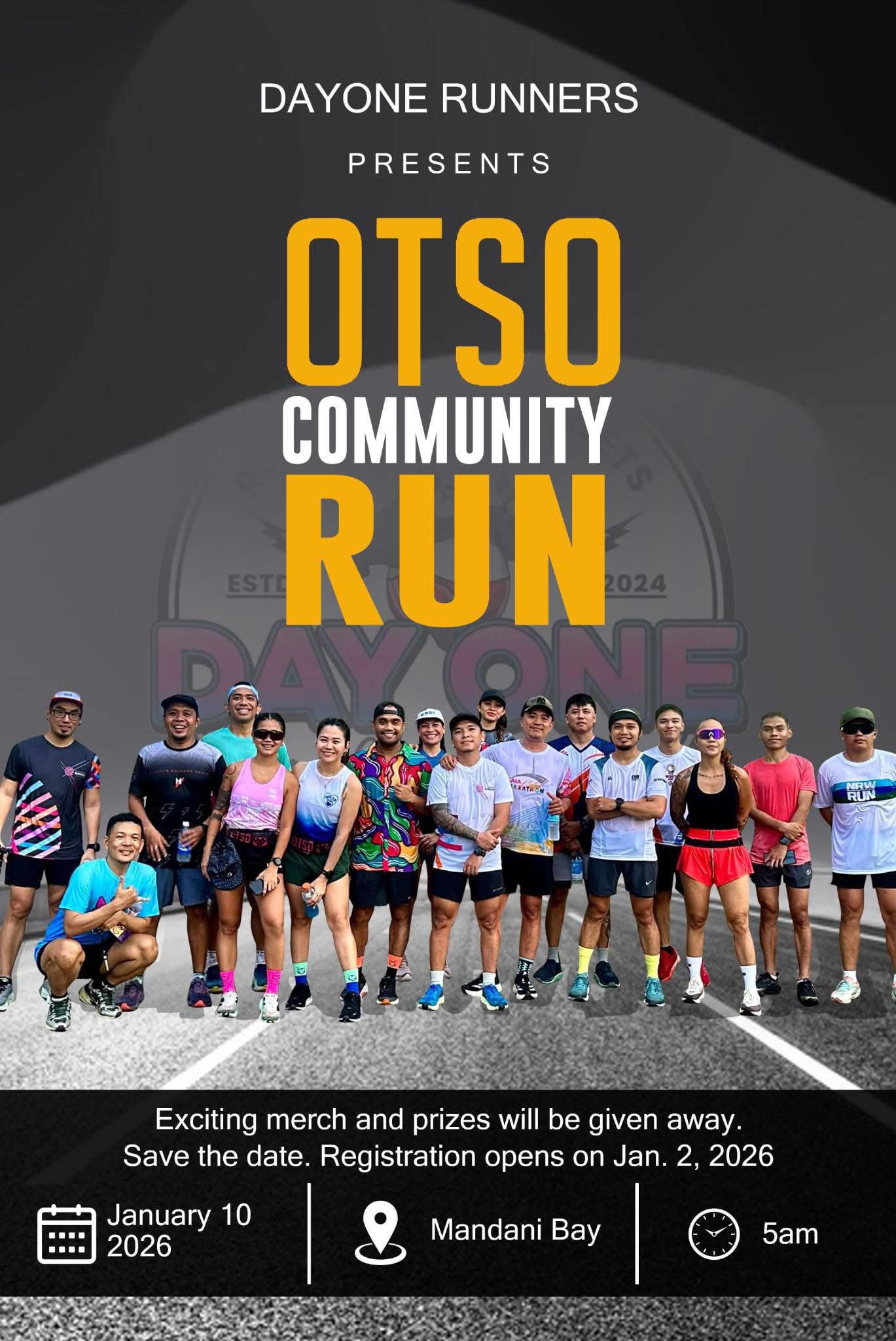Dagan - 🏃🏽‍♂️ OTSO Community Run Presented by Day One Runners 📅 January ...