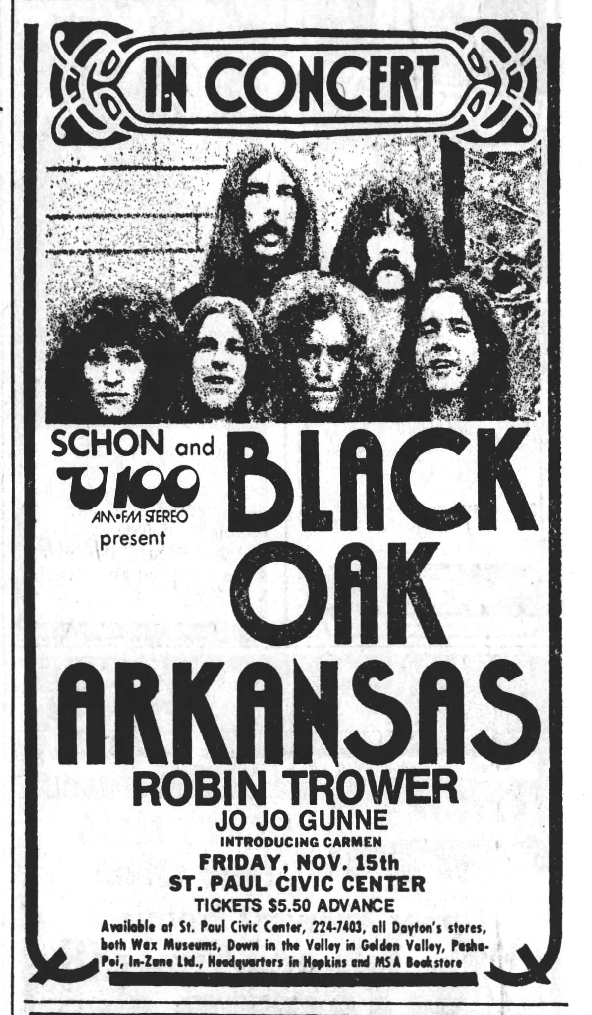 On this date in 1974: Black Oak Arkansas, along with special
