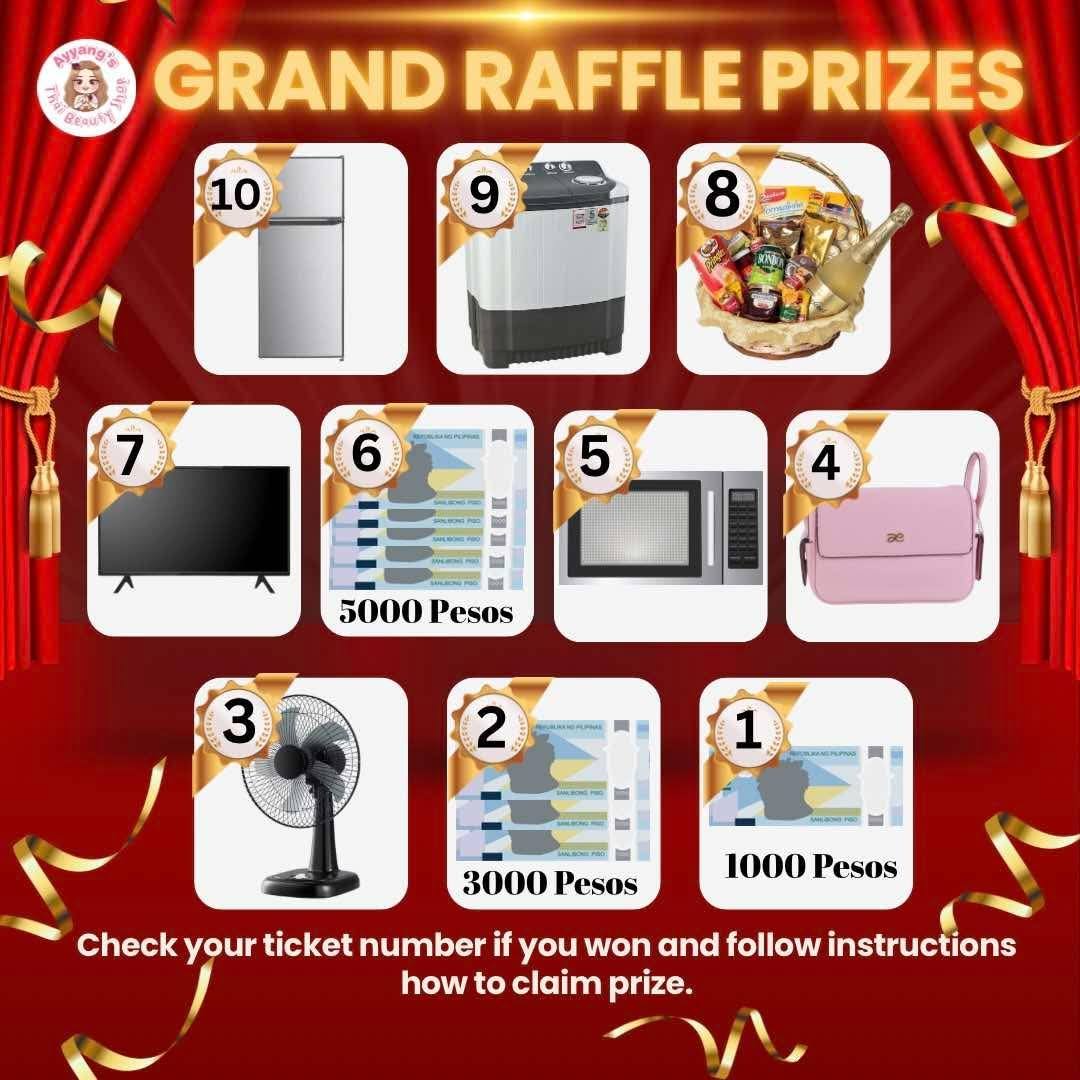 🎉 CONGRATS SA MGA RAFFLE... - Ayyang's Thai Beauty Shop | Facebook