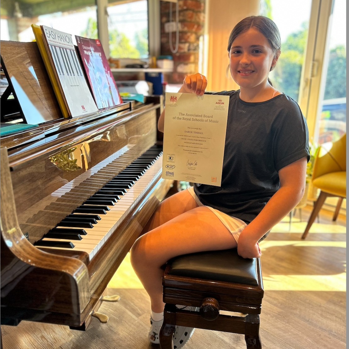 Piano Lessons - Congratulations to Darcie who has achieved...