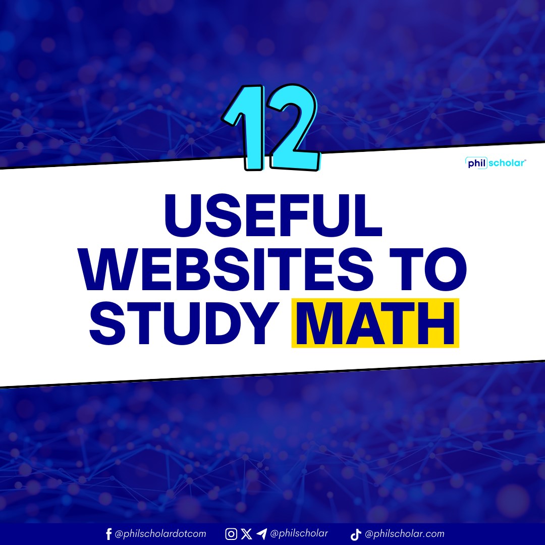 USEFUL WEBSITES TO STUDY MATH📝 After... - Philippine Scholar | Facebook