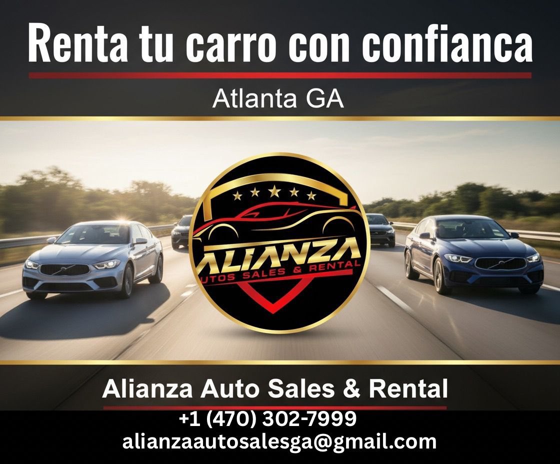 Alianza auto rental | Lawrenceville GA