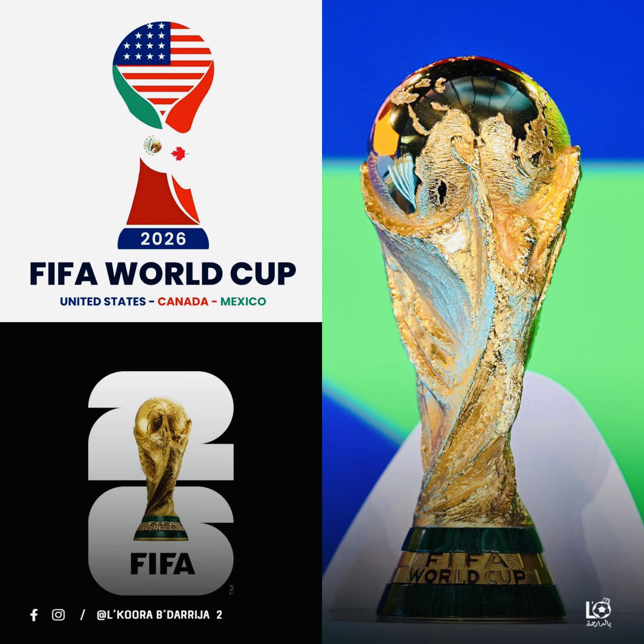 مواعيد مباريات كأس العالم بالتوقيت... - L’Koora B’Darrija | Facebook