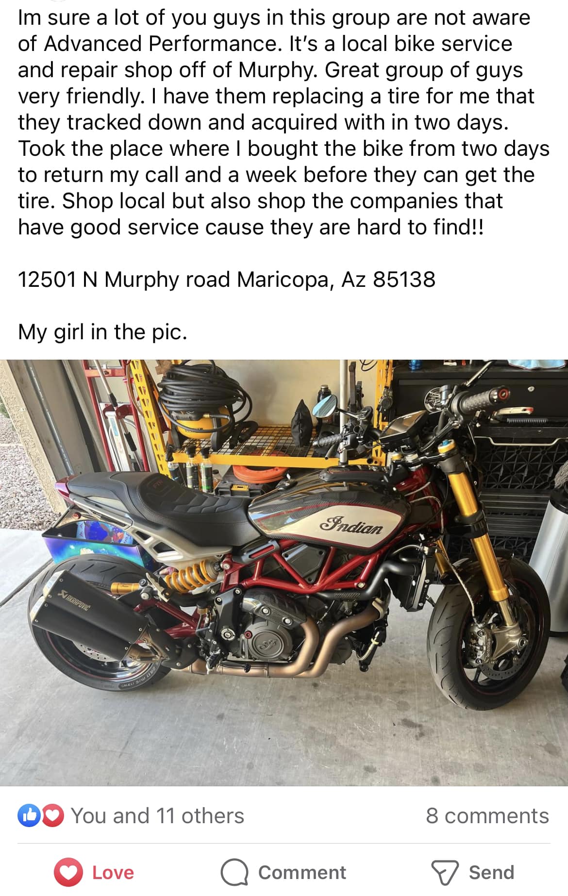Chasing Speed is now servicing motorcycles & sport bikes in the