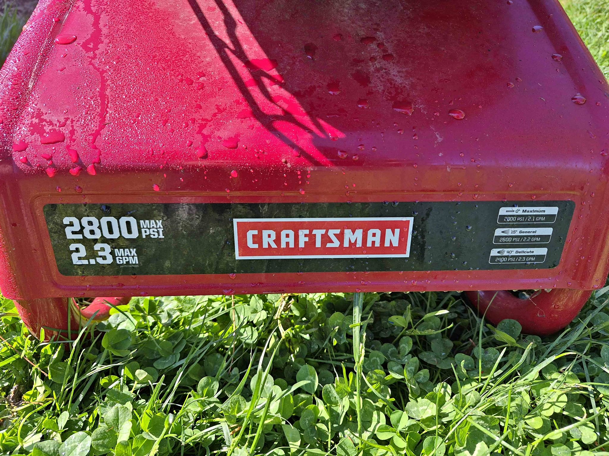 Practically new craftsman 2800 psi pressure washer. - Pressure Washers ...