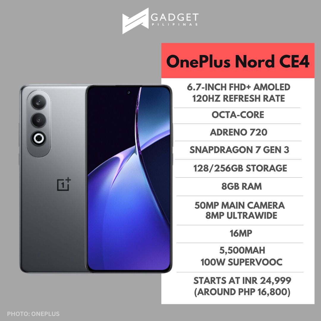 The OnePlus Nord CE4 just made its... - Gadget Pilipinas