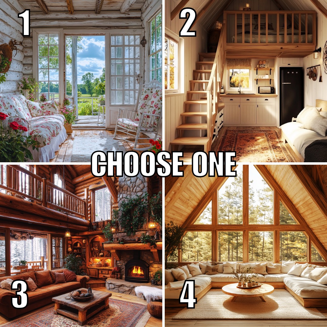 Log - 🪵 Which Cozy Cabin Interior Are You Claiming Today? From dreamy ...