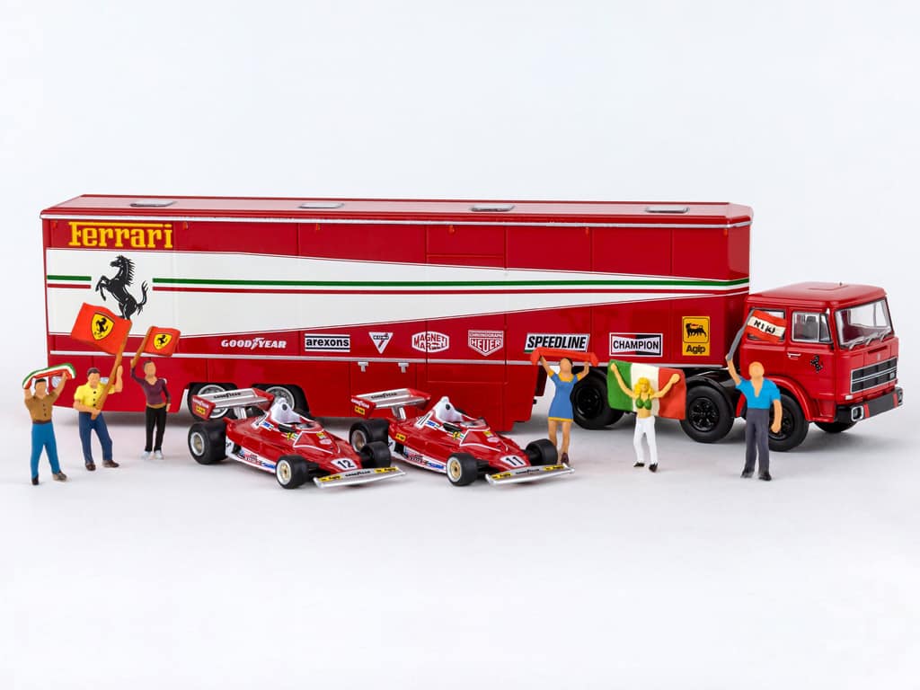 1976 - Fiat 170 Ferrari Transporter 1:43 Old Cars 📷 TheReds