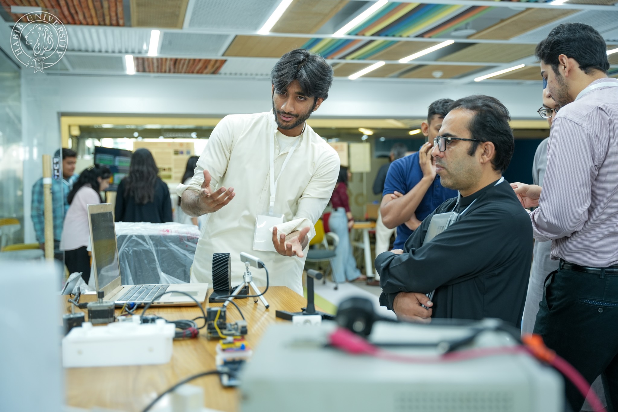 Habib - Abdul Samad, Associate Professor of Computer Science, takes a ...
