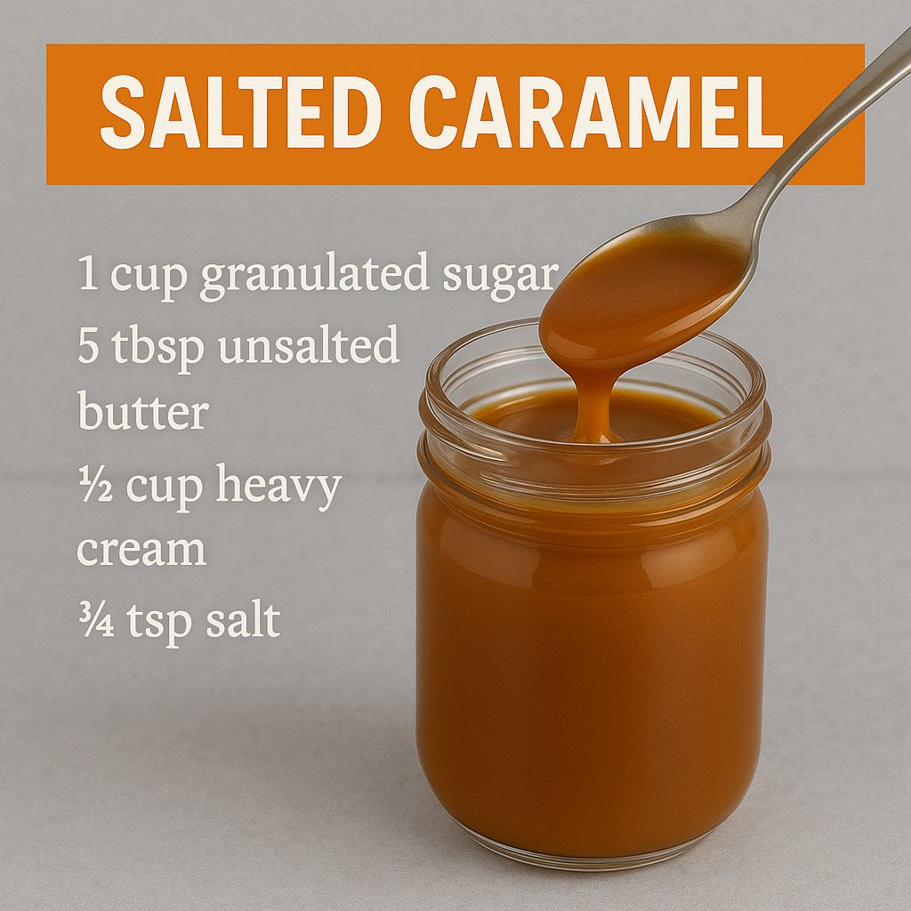 Our - Salted Caramel Sauce Ingredients • 1 cup granulated sugar • 5 ...