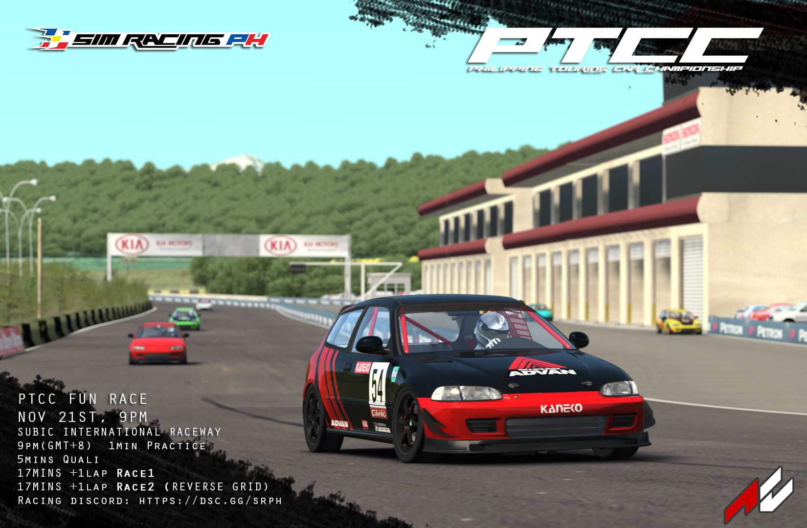 Sim Racing Ph - VIRTUAL PTCC AT SUBIC INTERNATIONAL...