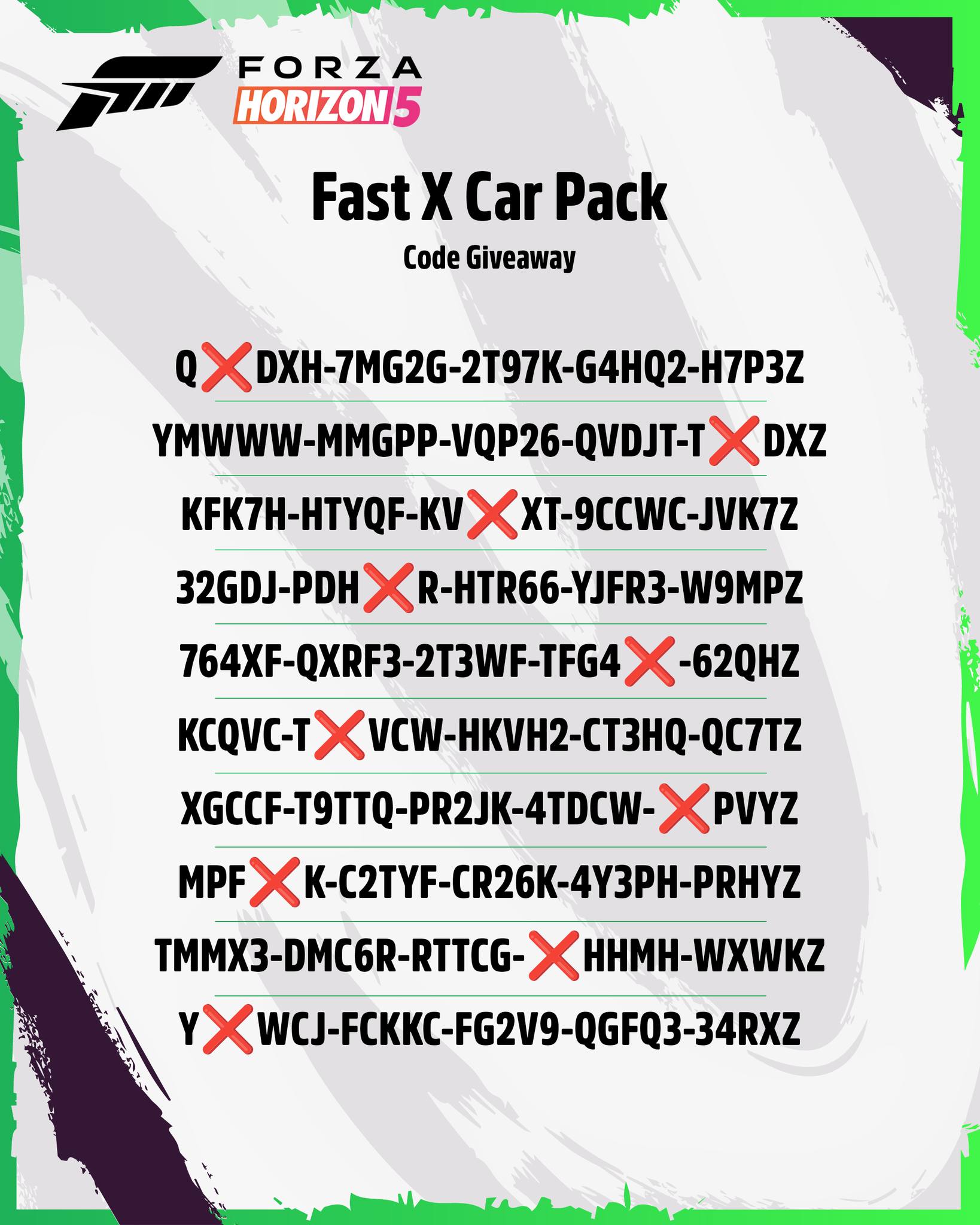 Forza - Be the first to grab and complete one of these codes to get a ...