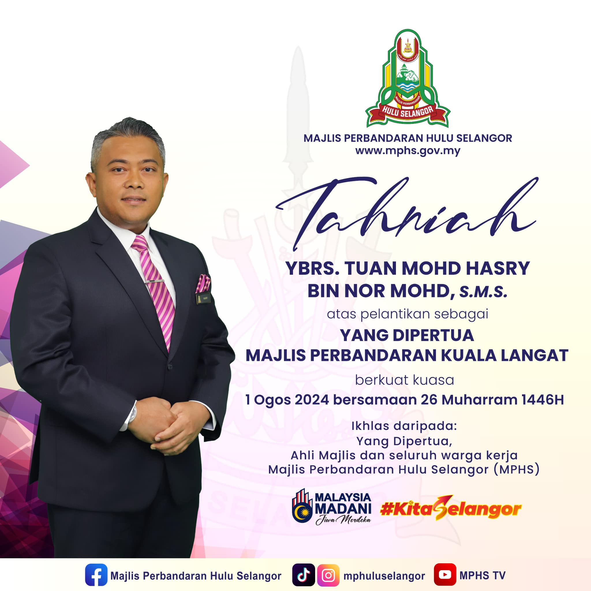 Tahniah diucapkan... - Majlis Perbandaran Hulu Selangor | Facebook