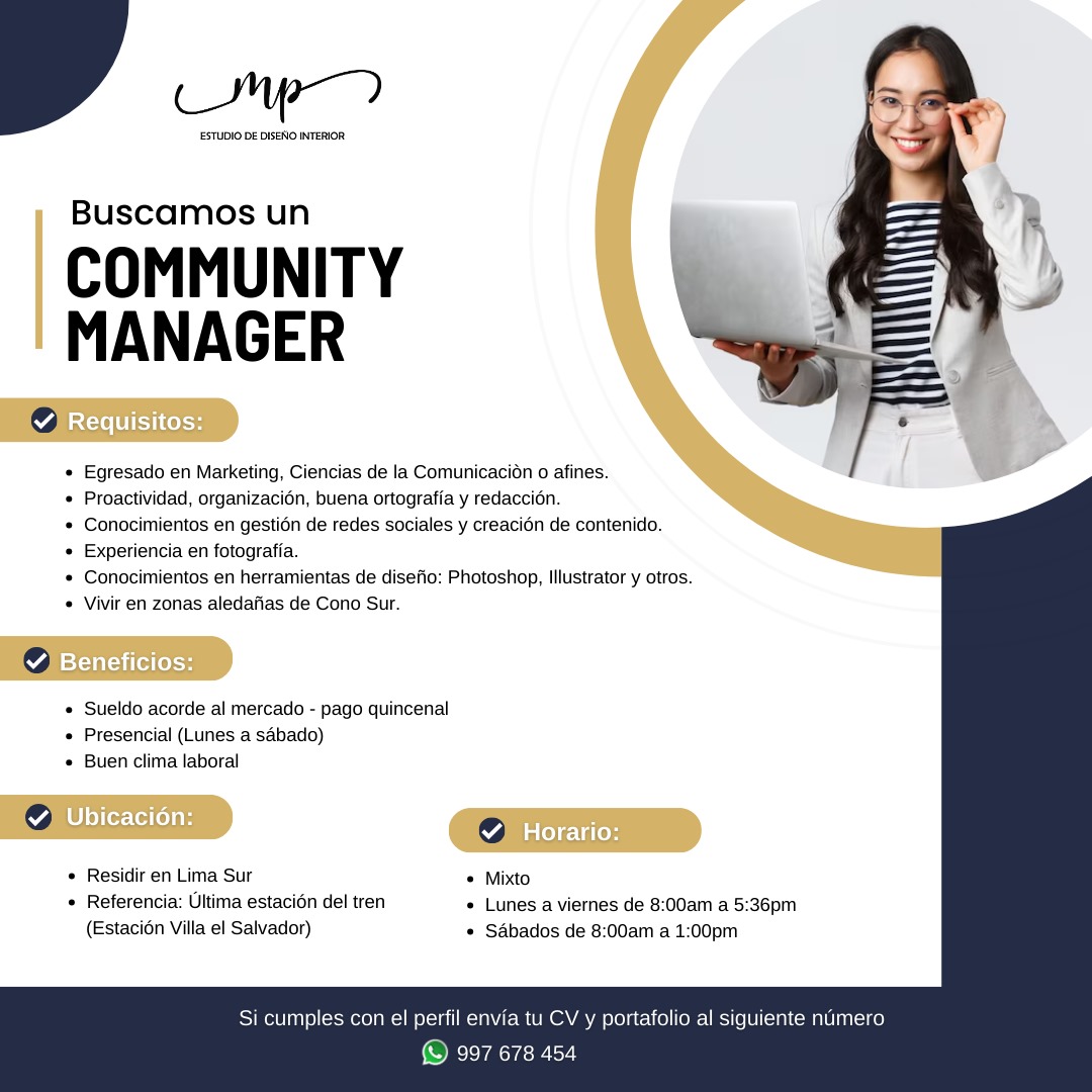 🚨 CONVOCATORIA LABORAL 🚨... - MP Estudio de Diseño Interior