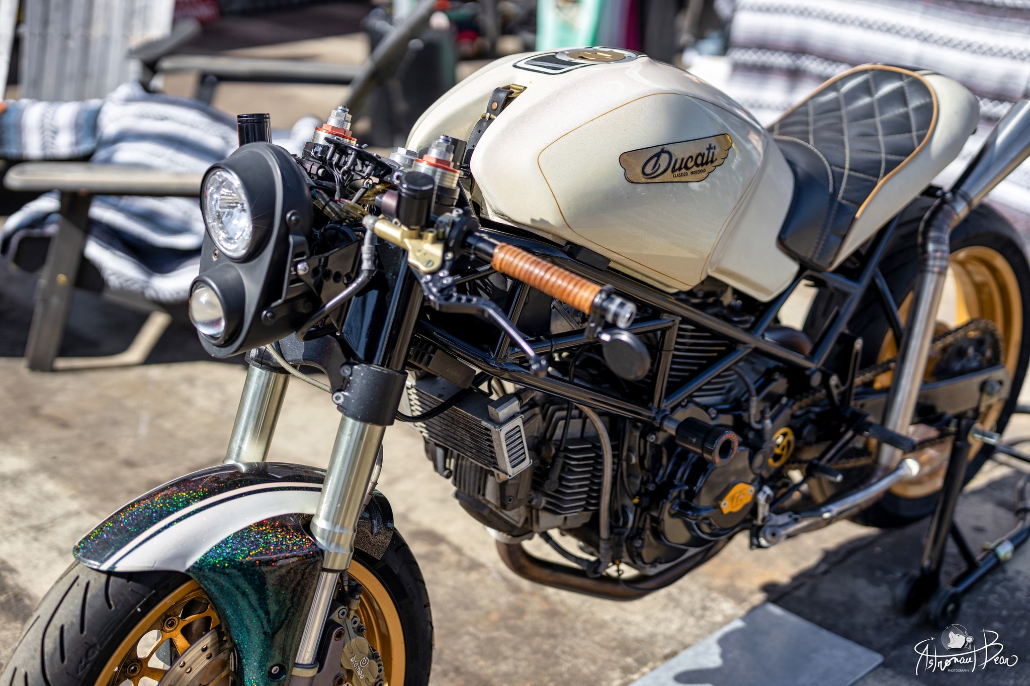 Astronaut Bear - beautiful Cafe Racer Monster...