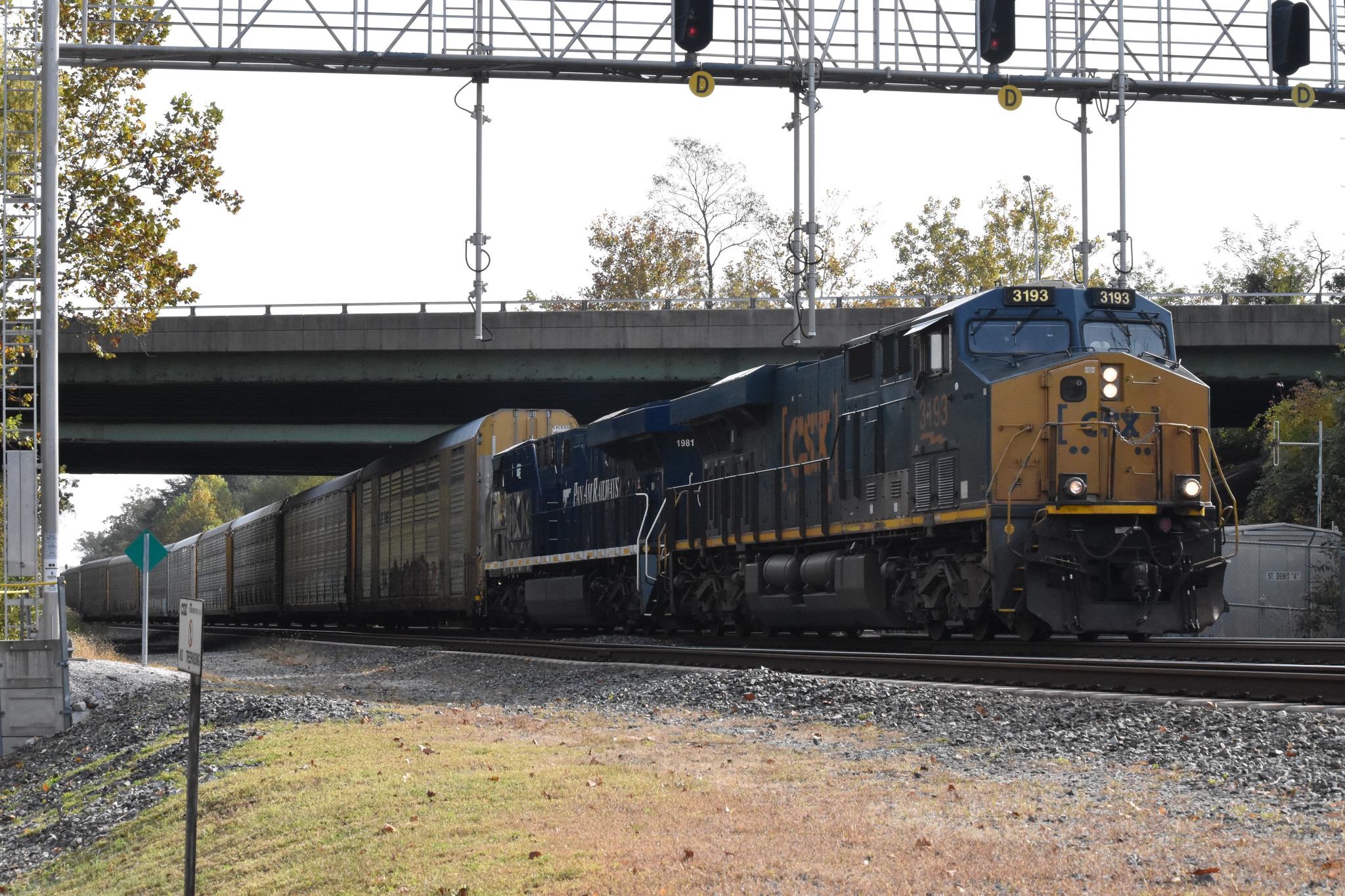 Adp - CSXT Empty Auto Rack Train M217-19 (Philadelphia, Pennsylvania ...