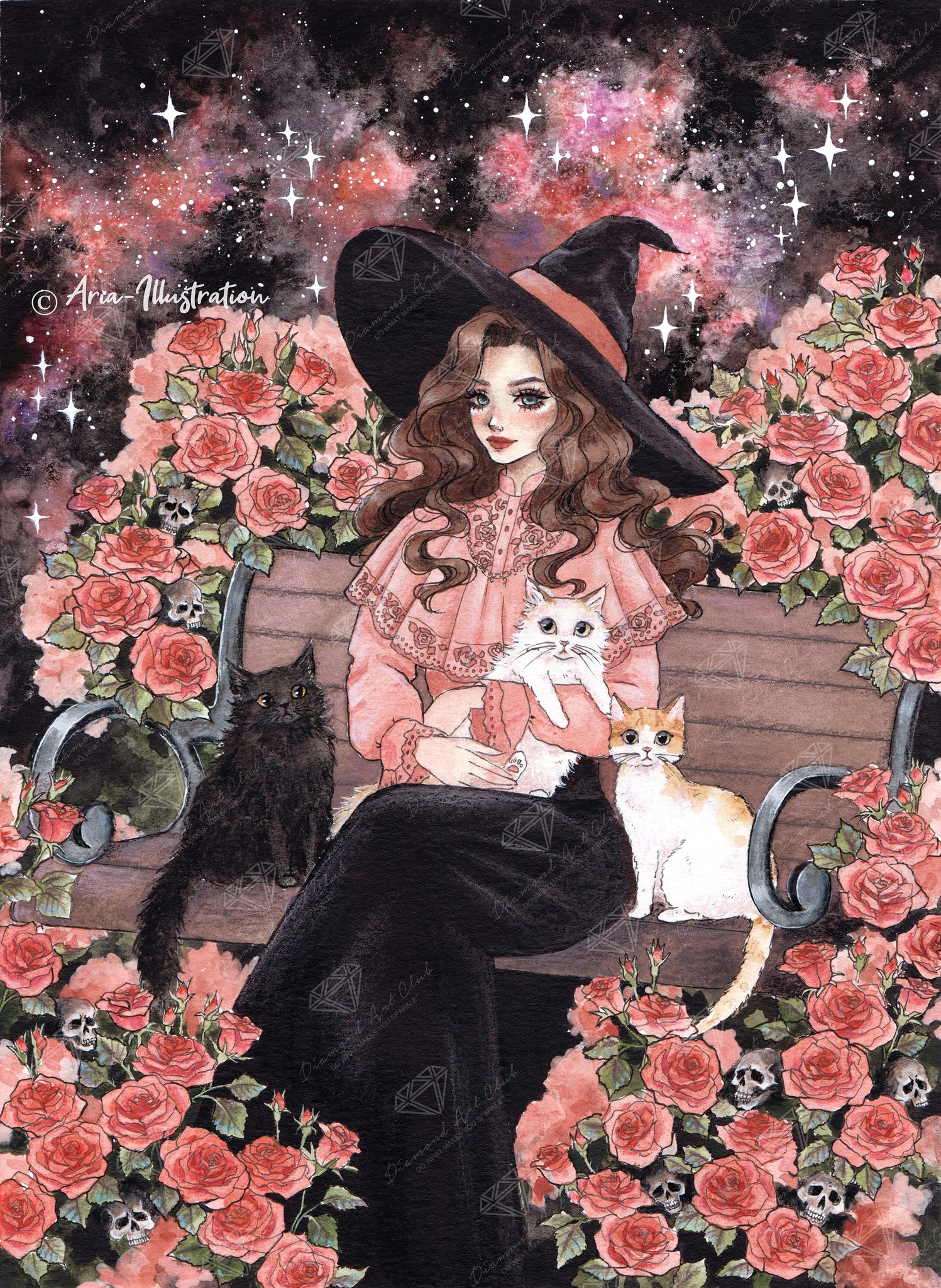 diamondartclub The Lunar ウィッチ Magic Moon Witch Diamond
