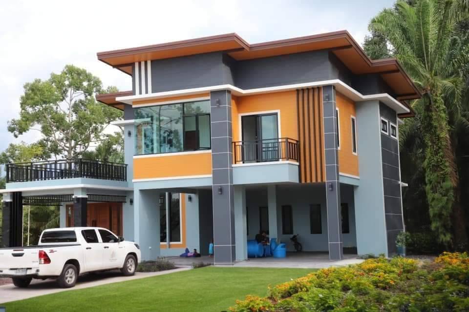 แบบบ้านโมเดิร์น Modern-บ้านป่าตาลโมเดอเรท