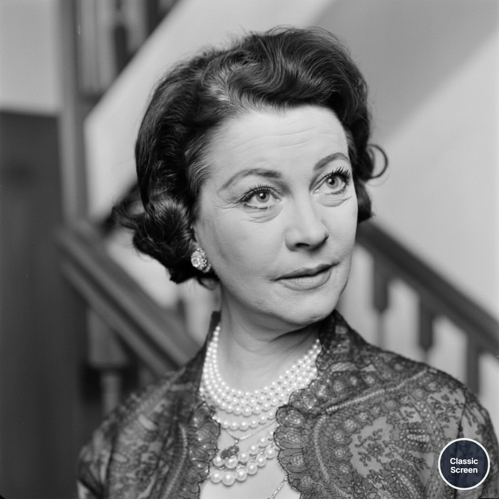 51-year-old Vivien Leigh in an unretouched photo from 1965