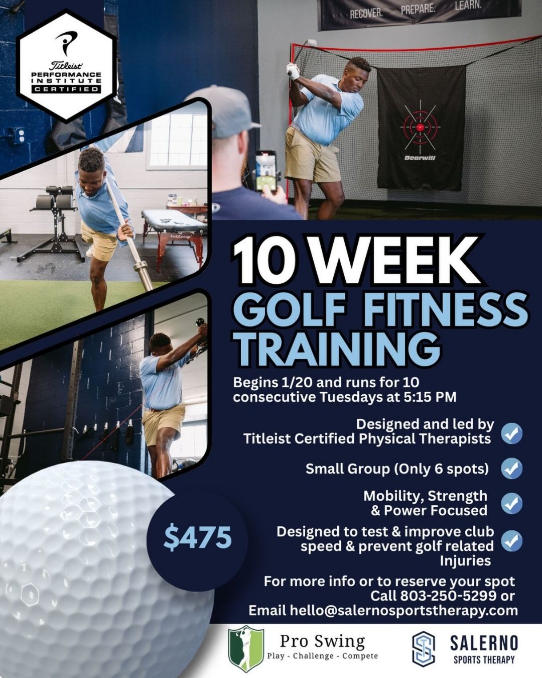 Pro - ⛳️ Now Enrolling: 10-Week Golf Performance Program We’re excited ...