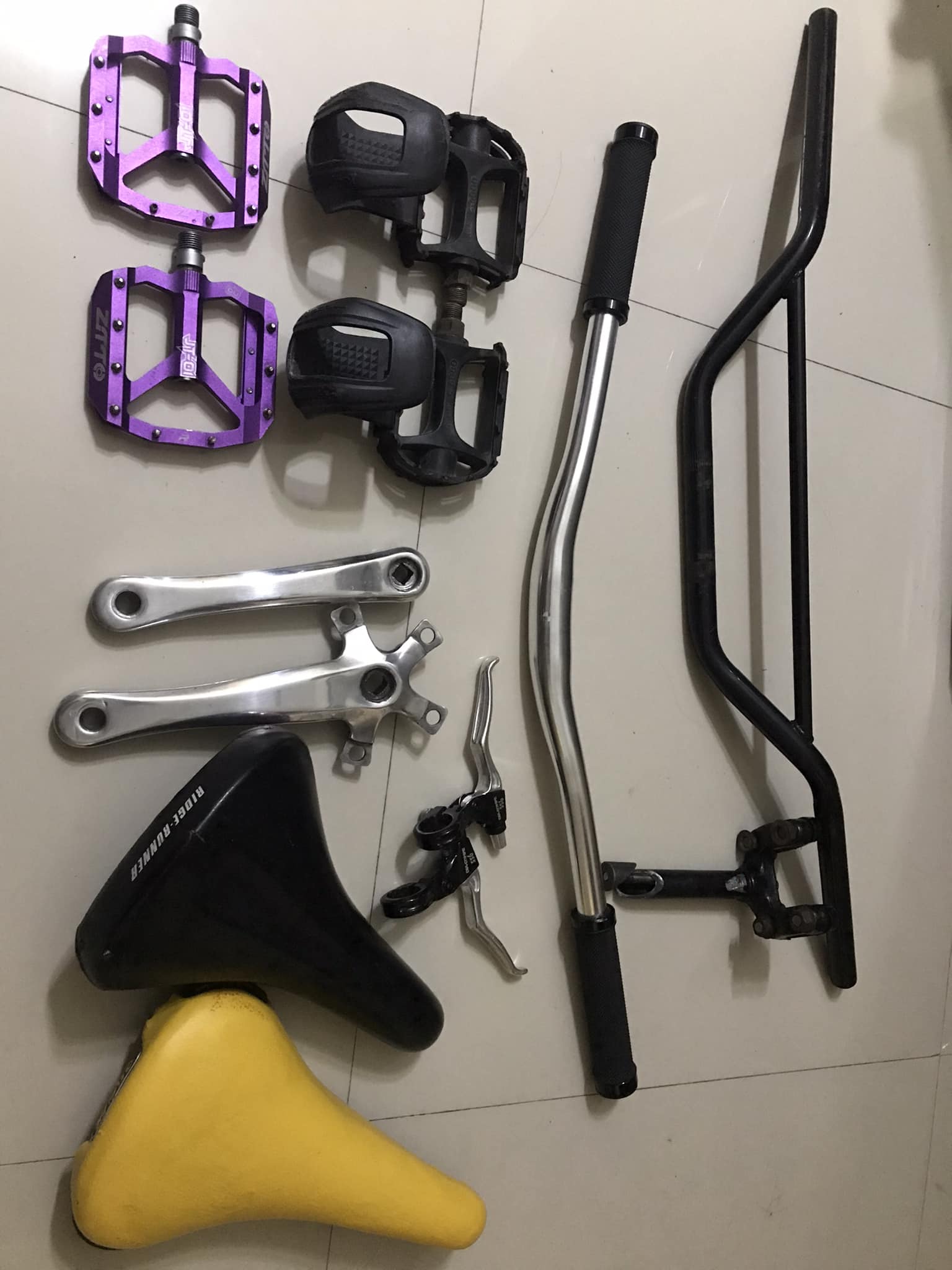 Nitto Japan B809 Cross Aluminum Bar Silver 25.4 bar clamp 630mm