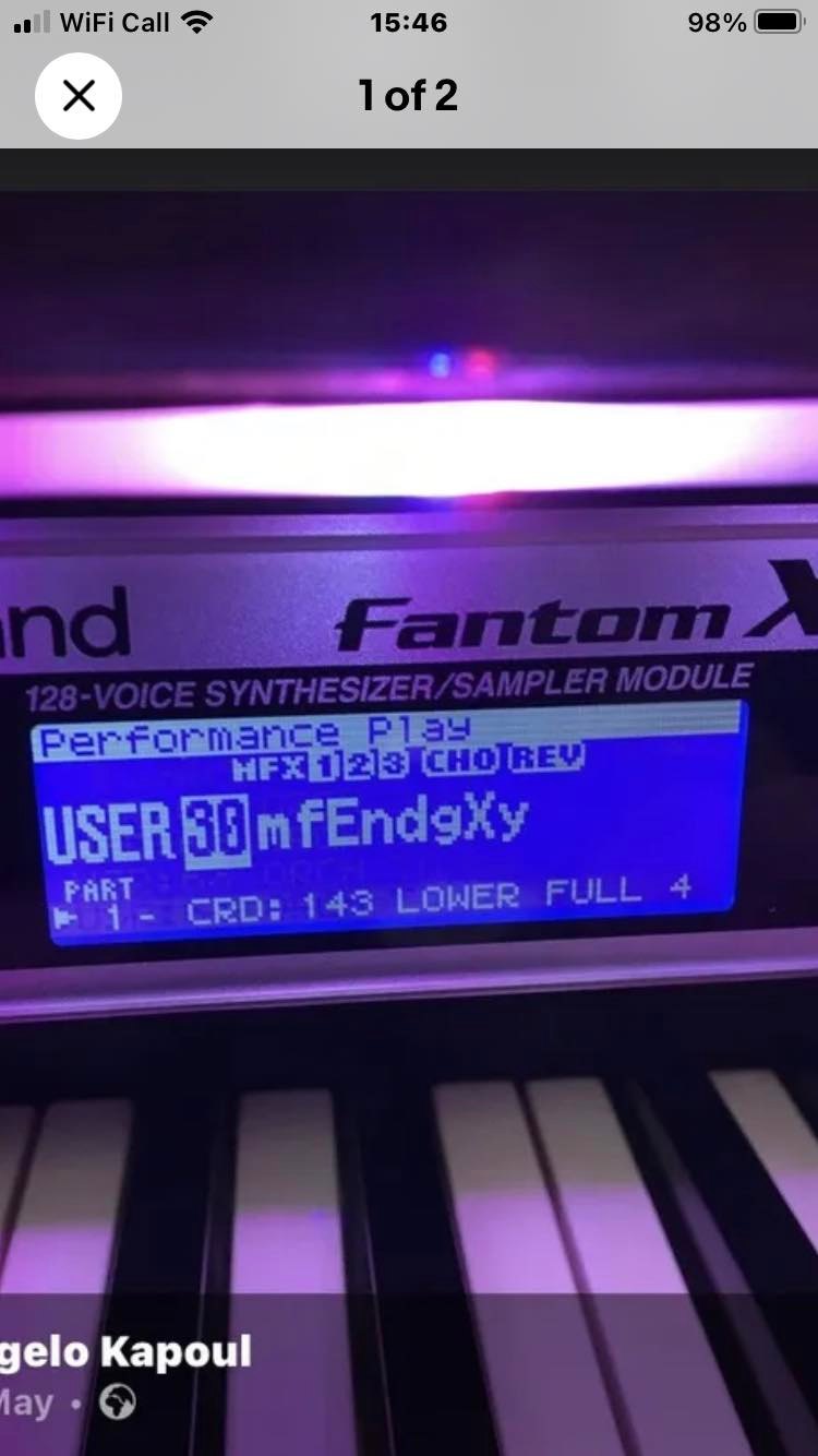 Roland Fantom XR LCD screen display replacement price