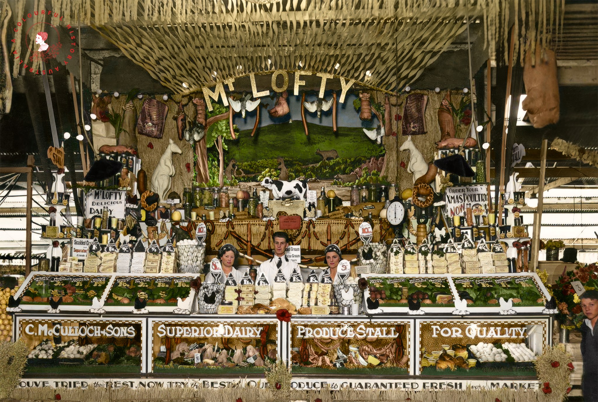A Colourful - MOUNT LOFTY SHOW, SOUTH AUSTRALIA DATE: 1930 This ...