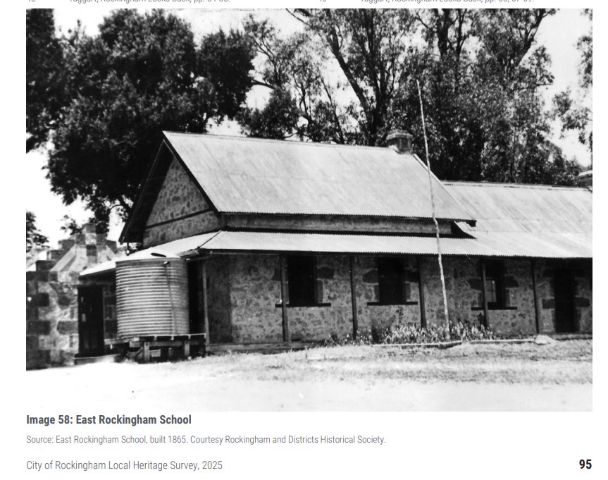 History Rockingham | Kwinana | EAST ROCKINGHAM SCHOOL CIRCA 1865 | Facebook