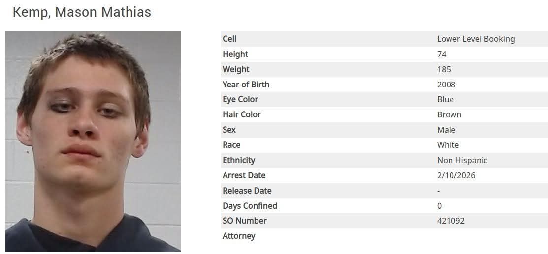 Collin - Kemp, Mason Mathias Charge: EVADING ARREST DETENTION | Facebook