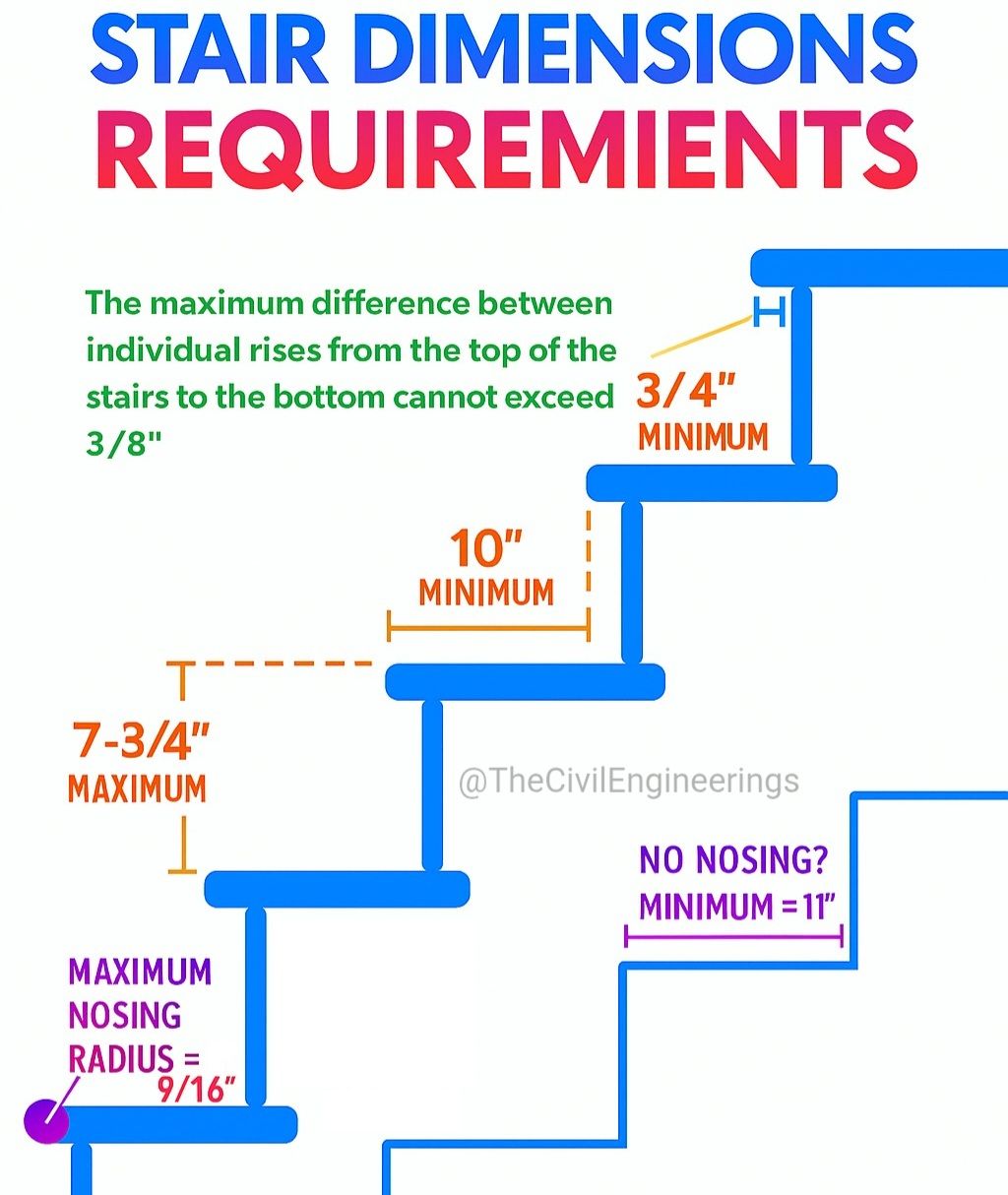 The Civil - Stair Dimensions Requirements for Riser and Tread # ...