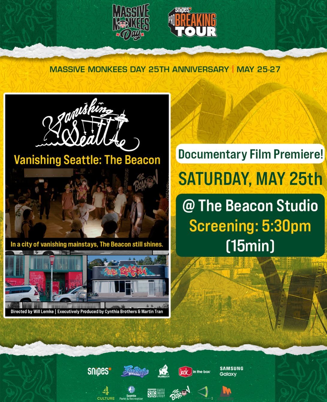 Saturday May 25th! Vanishing Seattle is excited to premiere its