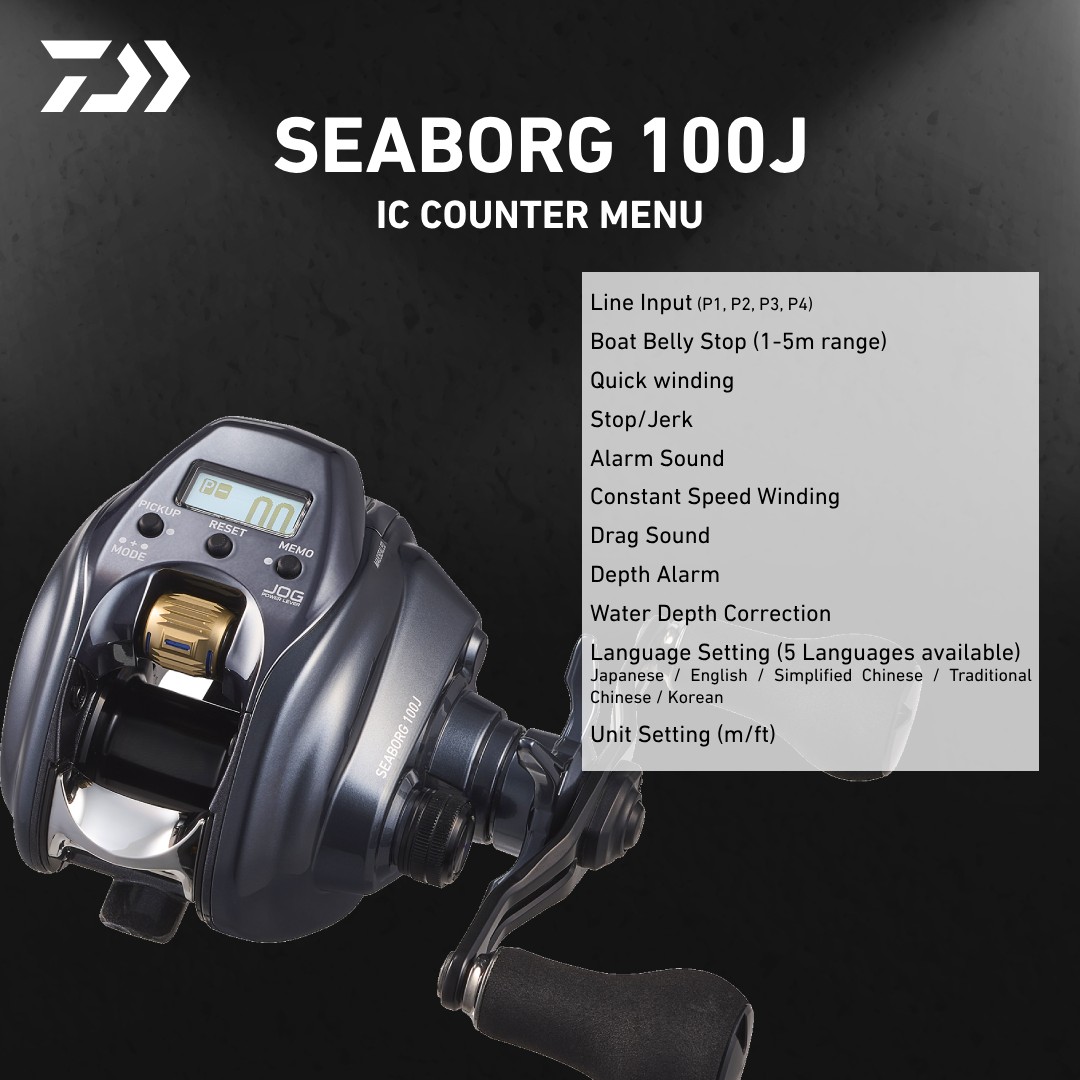 chinese electric fishing reels Daiwa SEABORG G400J Reel| Palmarius Outdoors to challenge any fierce battle in the sea. Types of Electric Fishing Reels