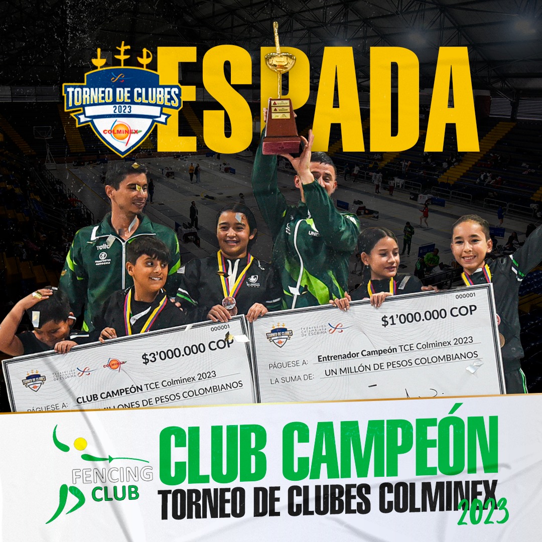 🏆 ¡¡¡CAMPEONES!!! 🏆... - Federacion Colombiana de Esgrima | Facebook