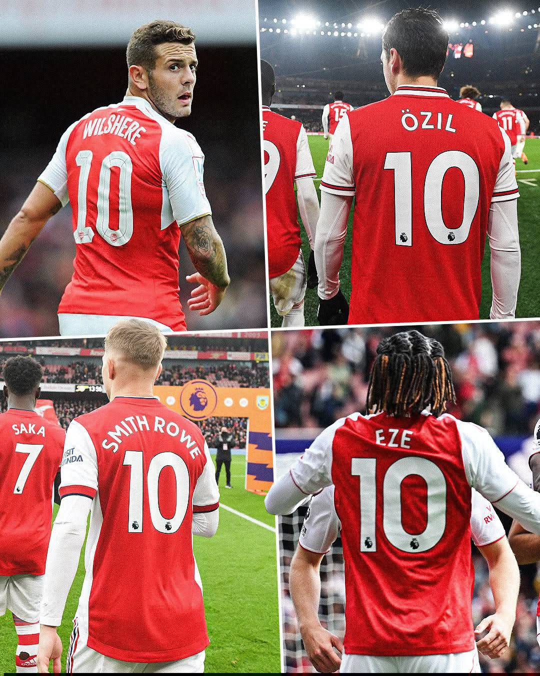 🔴 Arsenal's past three number 🔟s: 🏴󠁧󠁢󠁥󠁮󠁧󠁿 Emile Smith