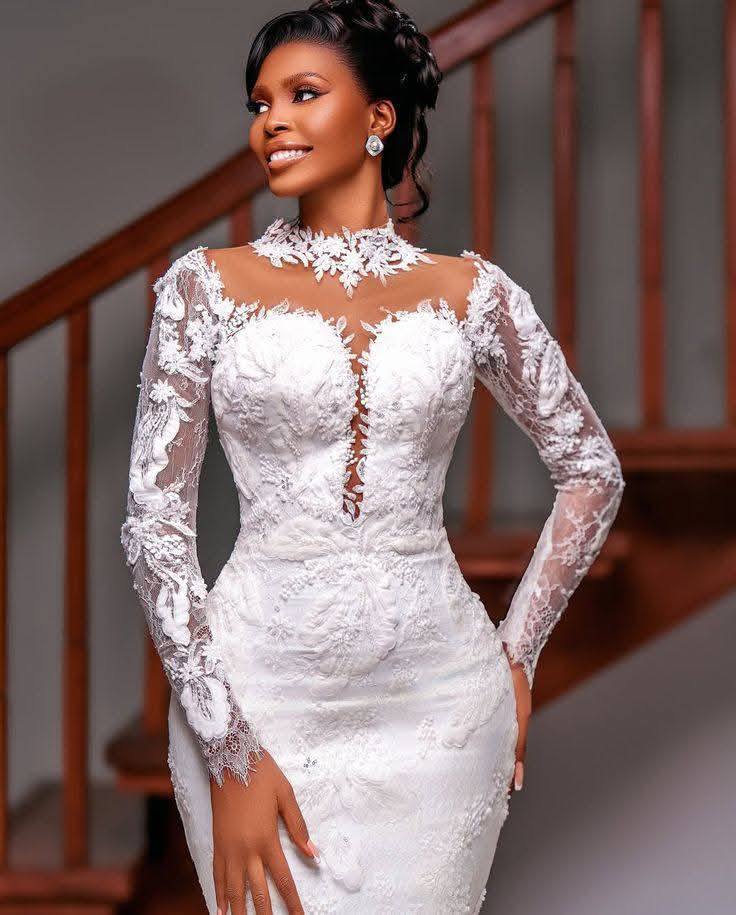 chief bridesmaid dress inspiration with lace details Mint green