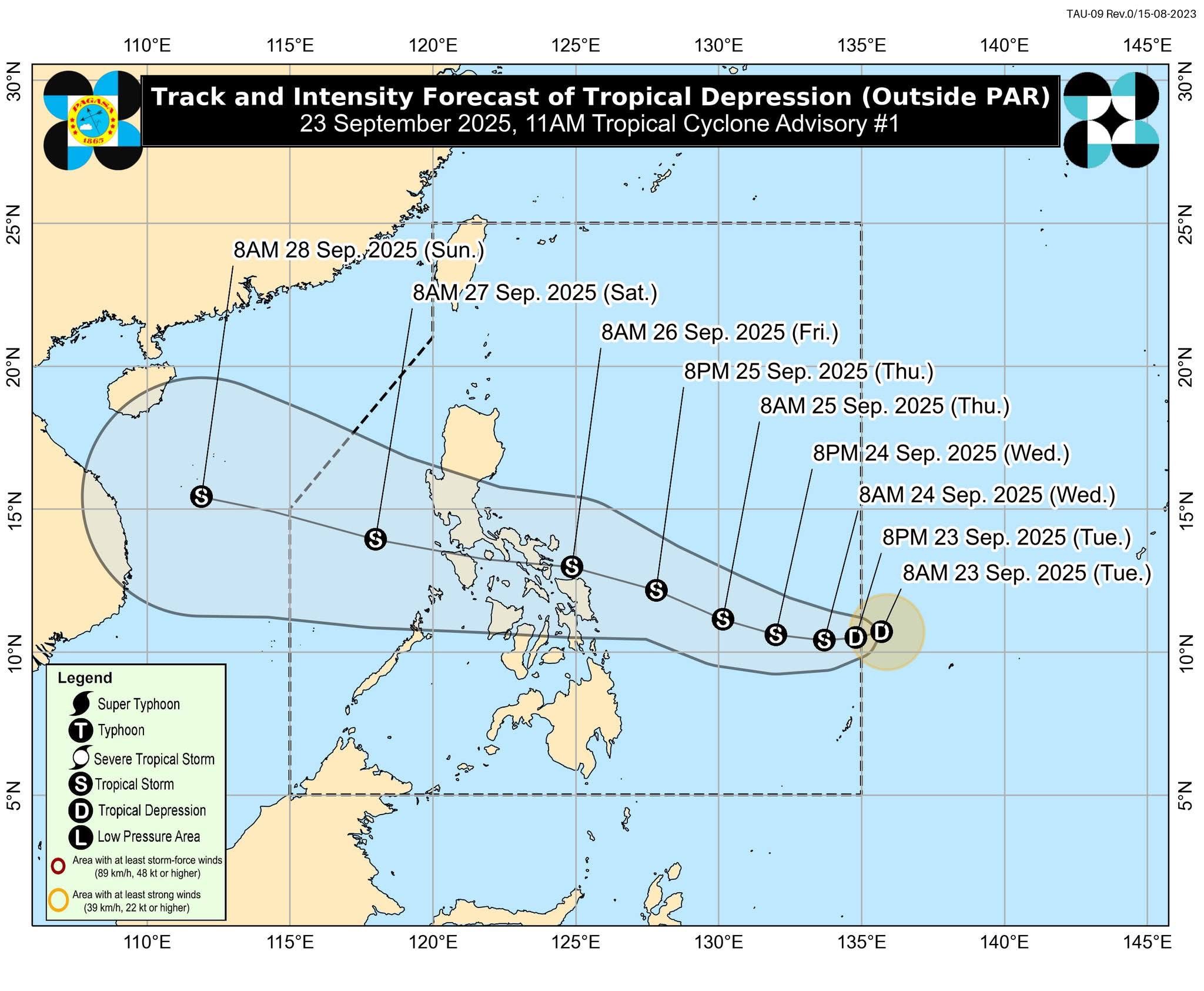 Another Tropical Depression Alert Issued at 11:00 AM, 23 September 2025 ...