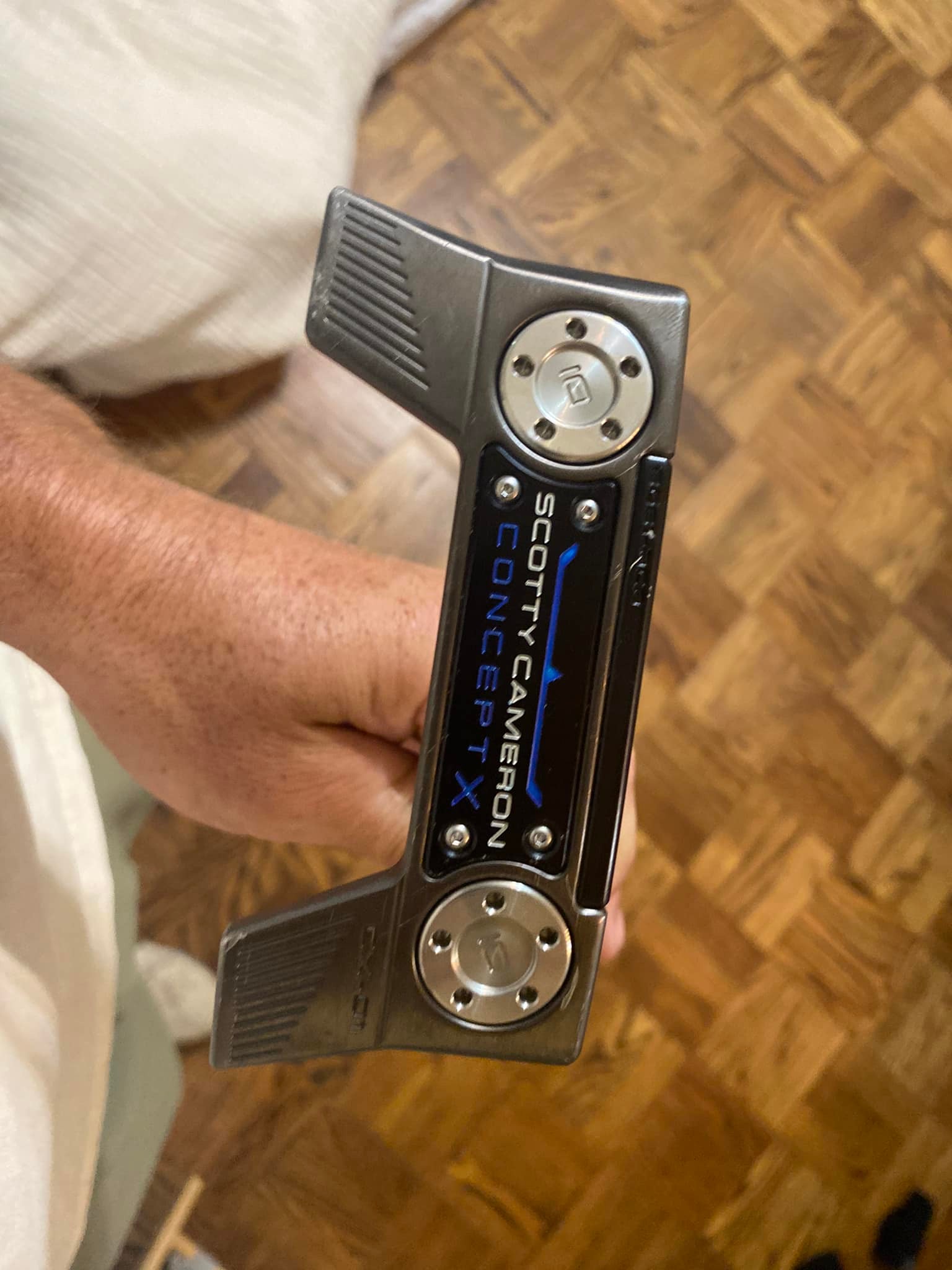 Putter De Golf Scotty Cameron Prototype J.A.T Occasion - Droitier, Tête Mallet En Acier Inoxydable, 35 Pouces