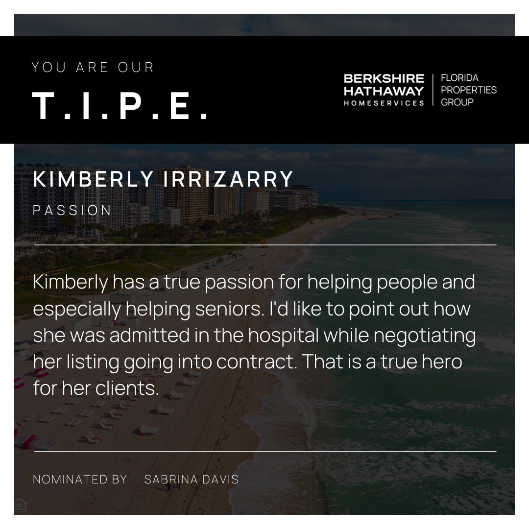 Berkshire - Congrats to our T.I.P.E Nominee of the Week! Kimberly ...