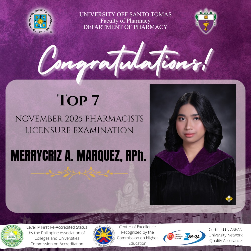 UST Faculty of Pharmacy added a... - UST Faculty of Pharmacy