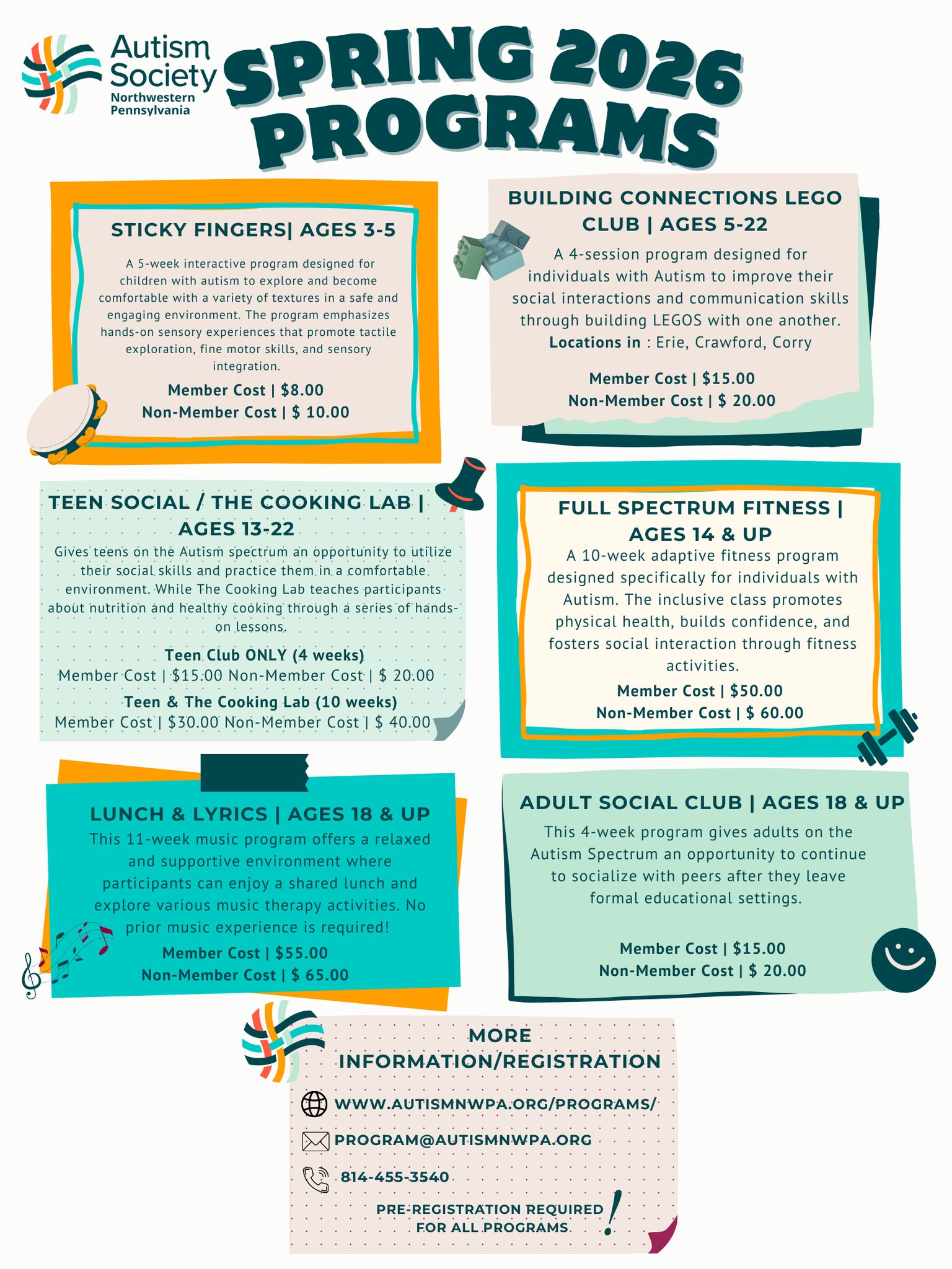 Autism - 🌼 Spring 2026 Programs Are Here! 🌼 Here is a sneak peek of our ...