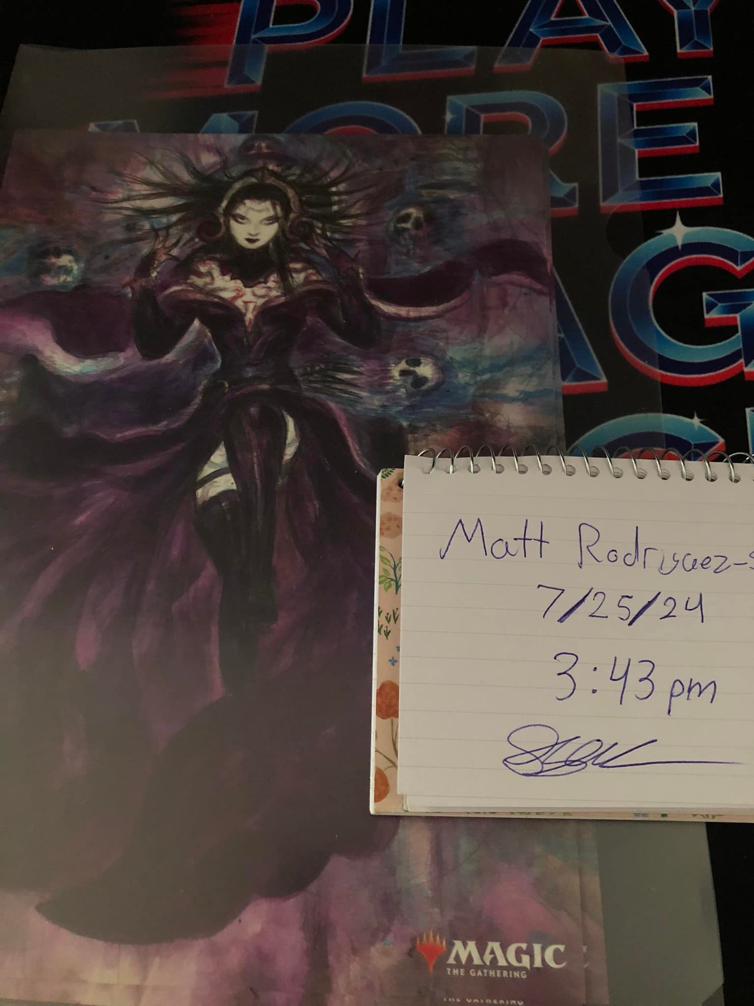 Card Kingdom's London Mythic Championship Liliana playmat for sale