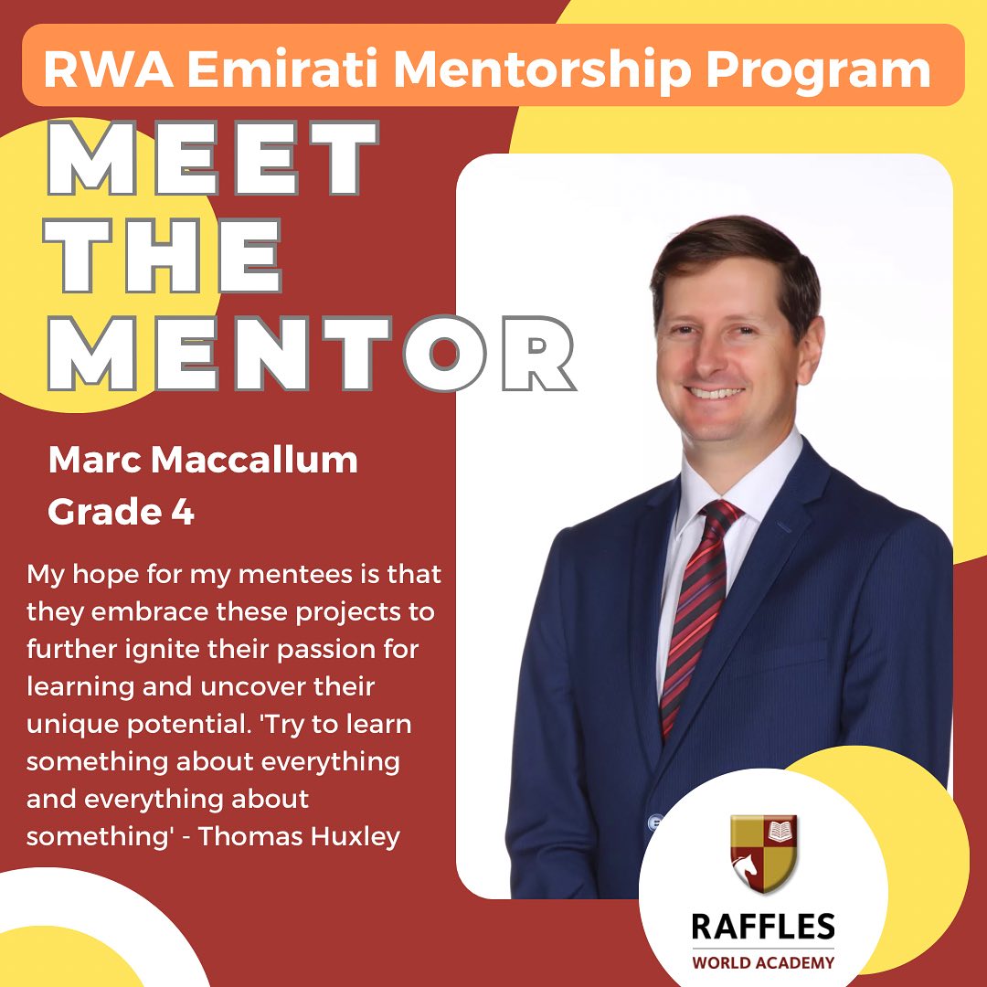 Meet Mr. Marc Maccallum, our grade... - Raffles World Academy | Facebook