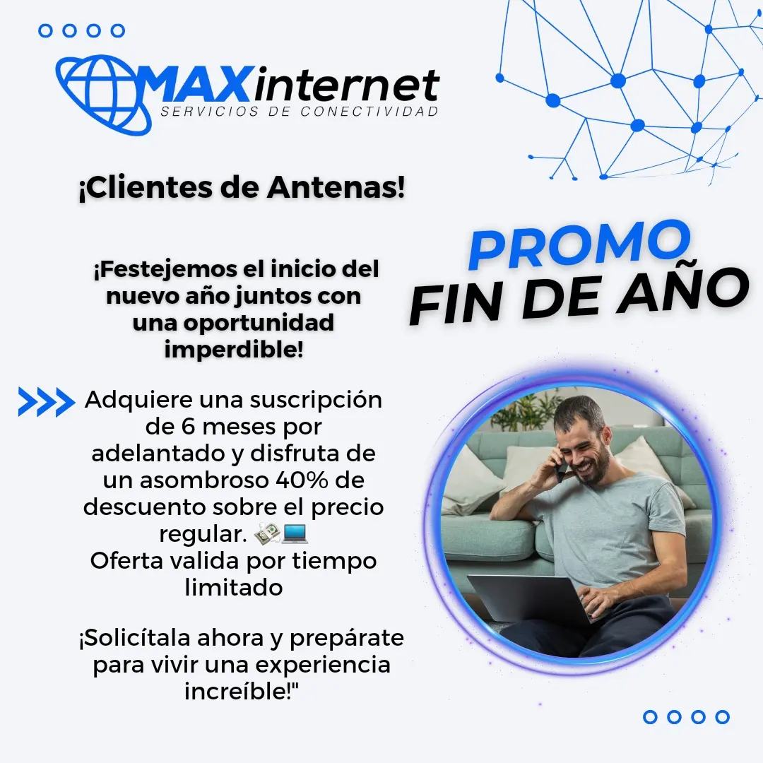 MAX Internet - ¡Celebremos el fin de año juntos con una... | Facebook