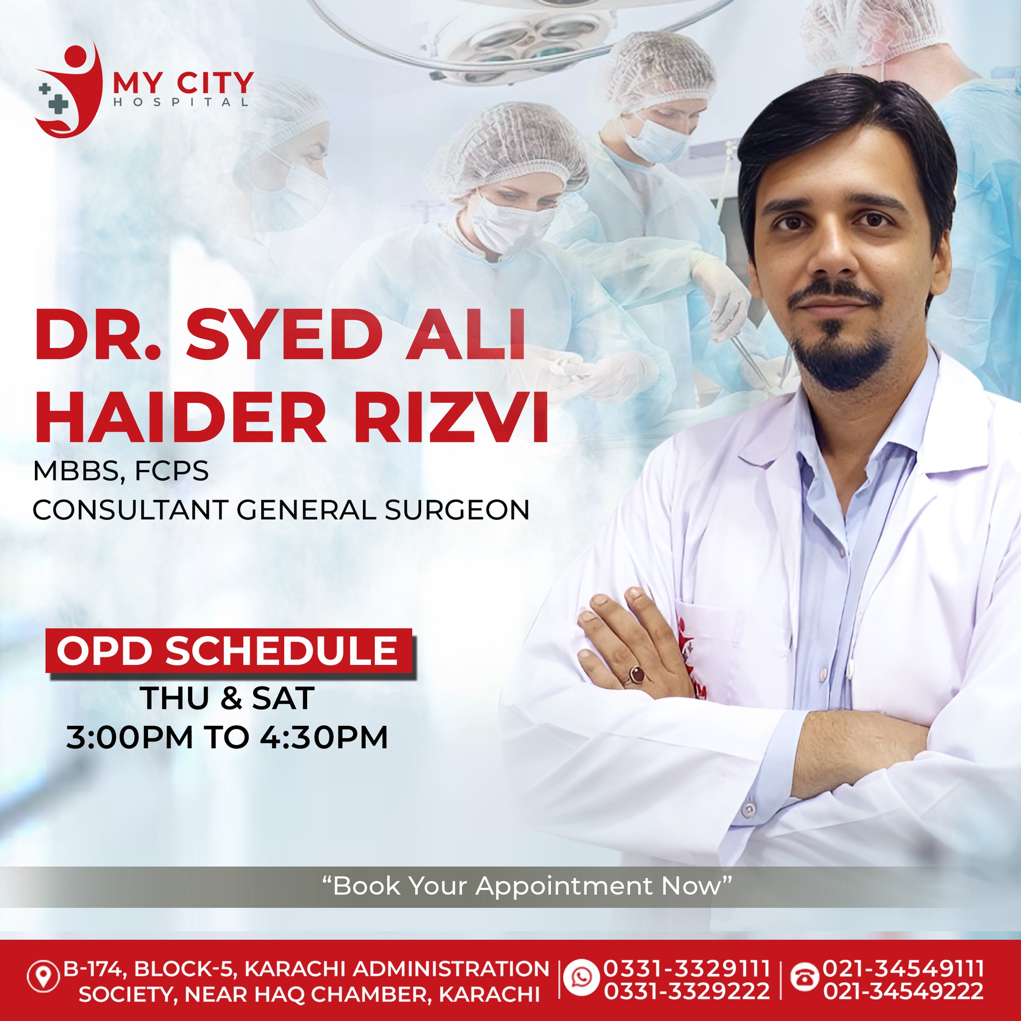 My - 🏥 𝐂𝐨𝐧𝐬𝐮𝐥𝐭𝐚𝐧𝐭 𝐆𝐞𝐧𝐞𝐫𝐚𝐥 𝐒𝐮𝐫𝐠𝐞𝐨𝐧 – 𝐌𝐲 𝐂𝐢𝐭𝐲 𝐇𝐨𝐬𝐩𝐢𝐭𝐚𝐥 𝐃𝐫. 𝐒𝐲𝐞𝐝 𝐀𝐥𝐢 ...